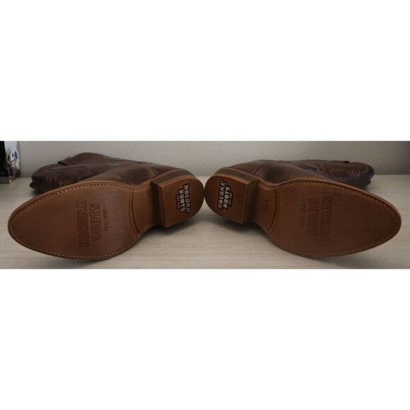 Nocona NB5551 Men's Sz 10EE Jackpot Brown Medium Toe Leather Western Boots - Picture 3 of 7